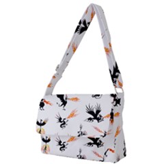 Dragon-phoenix-fire-bird-ancient Full Print Messenger Bag (l)