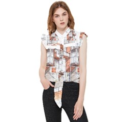 Rag-flats-onion-flats-llc-architecture-drawing Graffiti-architecture Frill Detail Shirt by Jancukart