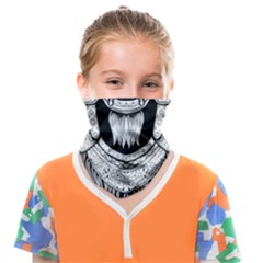 Balinese-art Barong-drawing-bali Face Covering Bandana (kids)