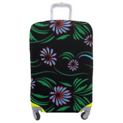 Folk Flowers Print Floral Pattern Ethnic Art Luggage Cover (medium) by Eskimos