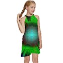 Eye To The Soul Kids  Halter Collar Waist Tie Chiffon Dress View3