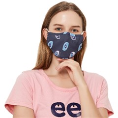 Eyes Evil Eye Blue Pattern Design Fitted Cloth Face Mask (adult) by artworkshop