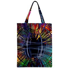 Color-background-structure-lines- Zipper Classic Tote Bag