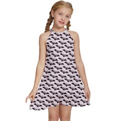 Halloween Kids  Halter Collar Waist Tie Chiffon Dress