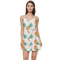 Pineapple Short Frill Dress