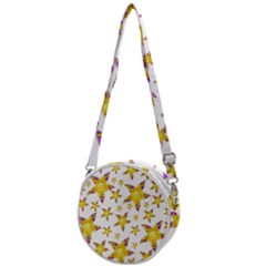 Isolated Transparent Starfish Crossbody Circle Bag by Sapixe