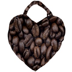 Black Coffe Giant Heart Shaped Tote by nateshop