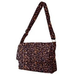 Coffee Beans Food Texture Full Print Messenger Bag (l) by artworkshop