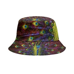 Beautiful Peacock Feather Inside Out Bucket Hat by Jancukart