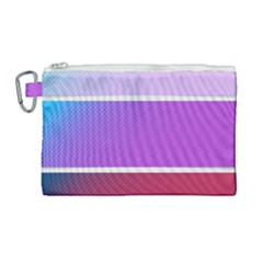 Pattern Banner Set Dot Abstract Canvas Cosmetic Bag (large)