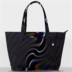 Rainbow Waves Art Iridescent Back Pocket Shoulder Bag  by Amaryn4rt