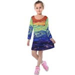 Days of Future Past Kids  Long Sleeve Velvet Dress