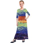 Days of Future Past Kids  Quarter Sleeve Maxi Dress