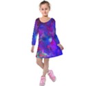 Galaxy Now  Kids  Long Sleeve Velvet Dress View1