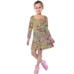 Quarantine Spring Kids  Long Sleeve Velvet Dress