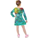 Underwater Summer Kids  Long Sleeve Velvet Dress View2