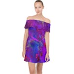 Galaxy Now Off Shoulder Chiffon Dress