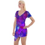 Galaxy Now Short Sleeve Asymmetric Mini Dress