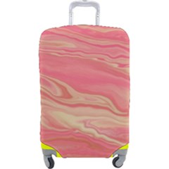 Illustration Graphic Pattern Texrure Pink Maeble Luggage Cover (large) by Wegoenart