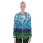 A Very Very Starry Night Womens Long Sleeve Shirt