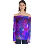 Galaxy Now  Off Shoulder Long Sleeve Top