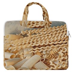 Pasta La Vista, Baby! - Italian Food Macbook Pro 13  Double Pocket Laptop Bag by ConteMonfrey