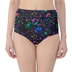Background Nature Texture Design Classic High-waist Bikini Bottoms by Wegoenart