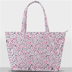 Candy Pink Black-cute Sweat Back Pocket Shoulder Bag  by Ravend