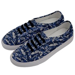 Butterflies Motif Collage Pattern Men s Classic Low Top Sneakers