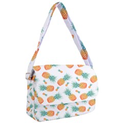 Pineapple Background Pattern Fruit Courier Bag by Wegoenart