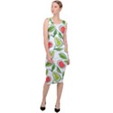 Fruit Fruits Food Illustration Background Pattern Sleeveless Pencil Dress View3