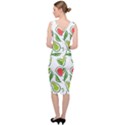 Fruit Fruits Food Illustration Background Pattern Sleeveless Pencil Dress View4