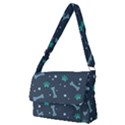 Bons-foot-prints-pattern-background Full Print Messenger Bag (M) View1