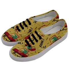 Childish-seamless-pattern-with-dino-driver Men s Classic Low Top Sneakers