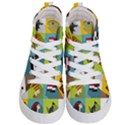 Egypt-travel-items-icons-set-flat-style Kids  Hi-Top Skate Sneakers View1