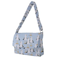 Cute-seagulls-seamless-pattern-light-blue-background Full Print Messenger Bag (s)