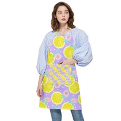 Purple Lemons  Pocket Apron by ConteMonfrey