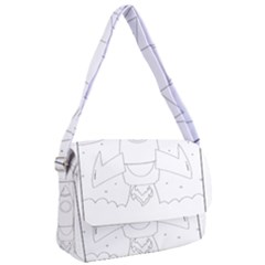 Starship Doodle - Space Elements Courier Bag by ConteMonfrey