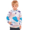 Hand-drawn-abstract-organic-shapes-background Kids  Hooded Pullover View1