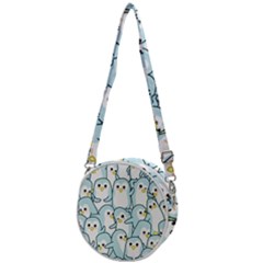 Penguin Pattern Crossbody Circle Bag by Wegoenart