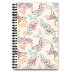 Pattern-with-hand-drawn-butterflies 5 5  X 8 5  Notebook by Wegoenart