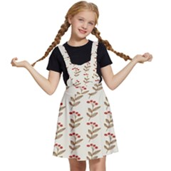 White Fresh Spring Hope Kids  Apron Dress