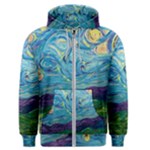 A Very Very Starry Night Men s Zipper Hoodie