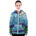 A Very Very Starry Night Women s Zipper Hoodie