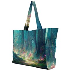 Magical Forest Forest Painting Fantasy Simple Shoulder Bag by danenraven