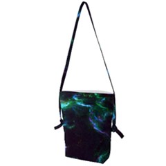 Space Cosmos Galaxy Stars Black Hole Universe Art Folding Shoulder Bag by Pakemis