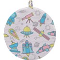 Cute-seamless-pattern-with-space Round Trivet View1