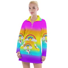 Unicorn Einhorn Licorne Women s Long Sleeve Casual Dress by gasi