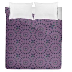 Kaleidoscope Scottish Violet Duvet Cover Double Side (queen Size) by Mazipoodles