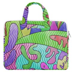 Colorful Stylish Design Macbook Pro 13  Double Pocket Laptop Bag by gasi